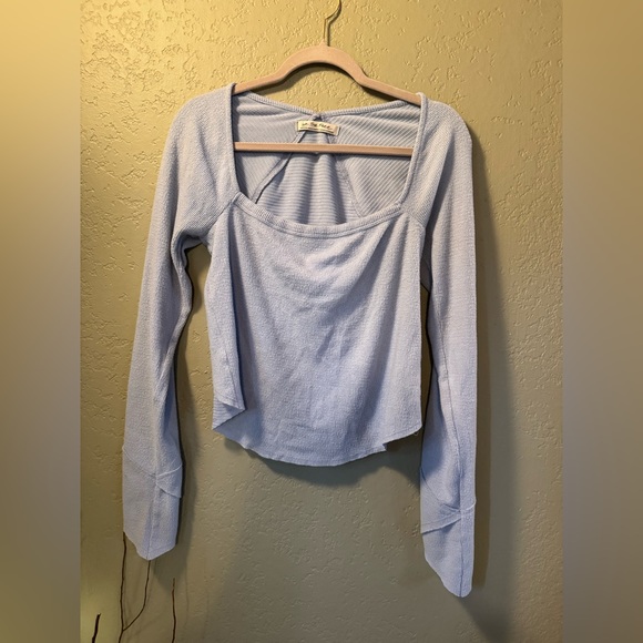 We The Free by Free People “BB Layering Top” – Light Blue – Size M - Picture 2 of 4